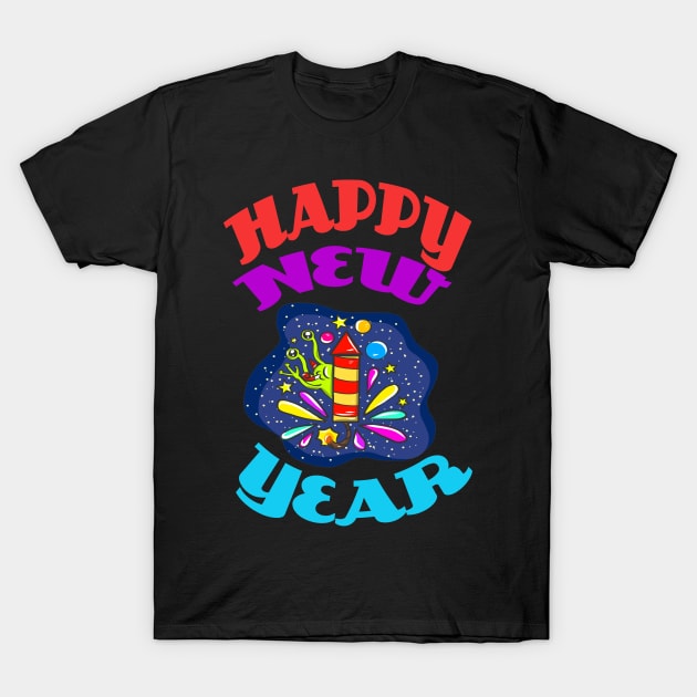 HAPPY NEW YEAR T-Shirt by KK-Royal